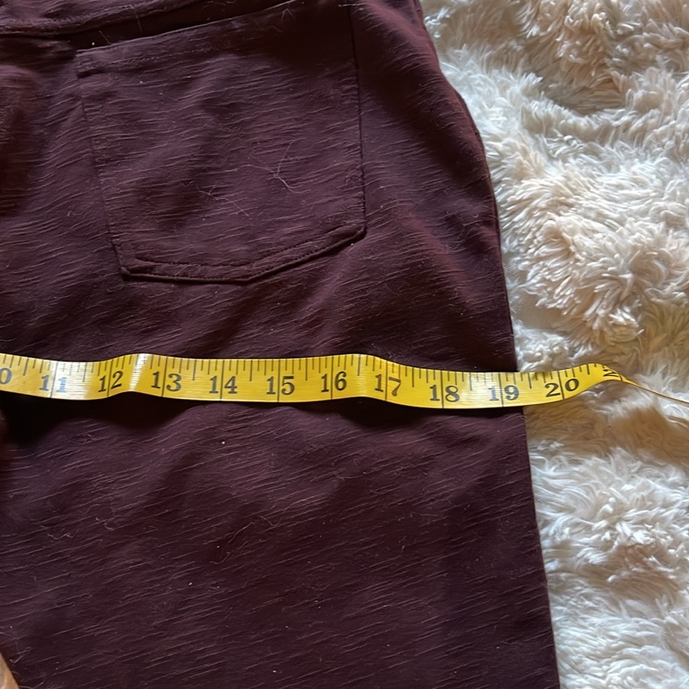 Matty M Maroon & Black Heathered Stretch Pants - Size M​ - Picture 7 of 9
